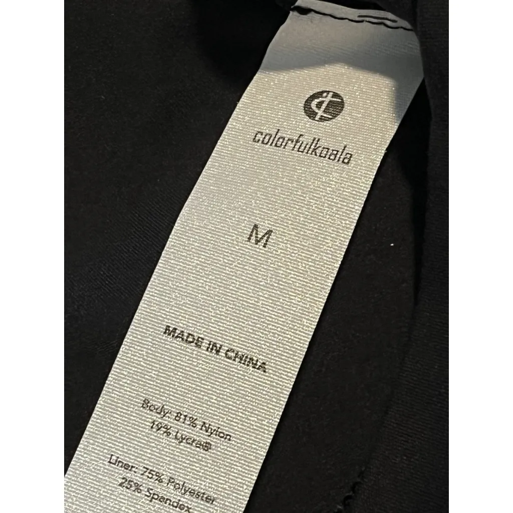 Colorfulkoala Leggings Womens M Black Dreamlux No Front Seam Workout Stretch NWT - Image 5