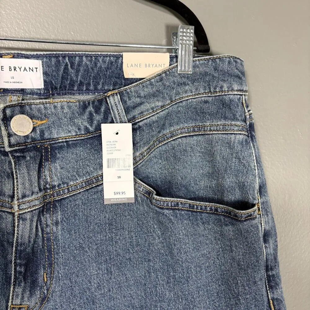 Lane Bryant NWT Indie Mid Rise Wide Leg Jeans - Size 18 - Women's Plus Size - Image 2