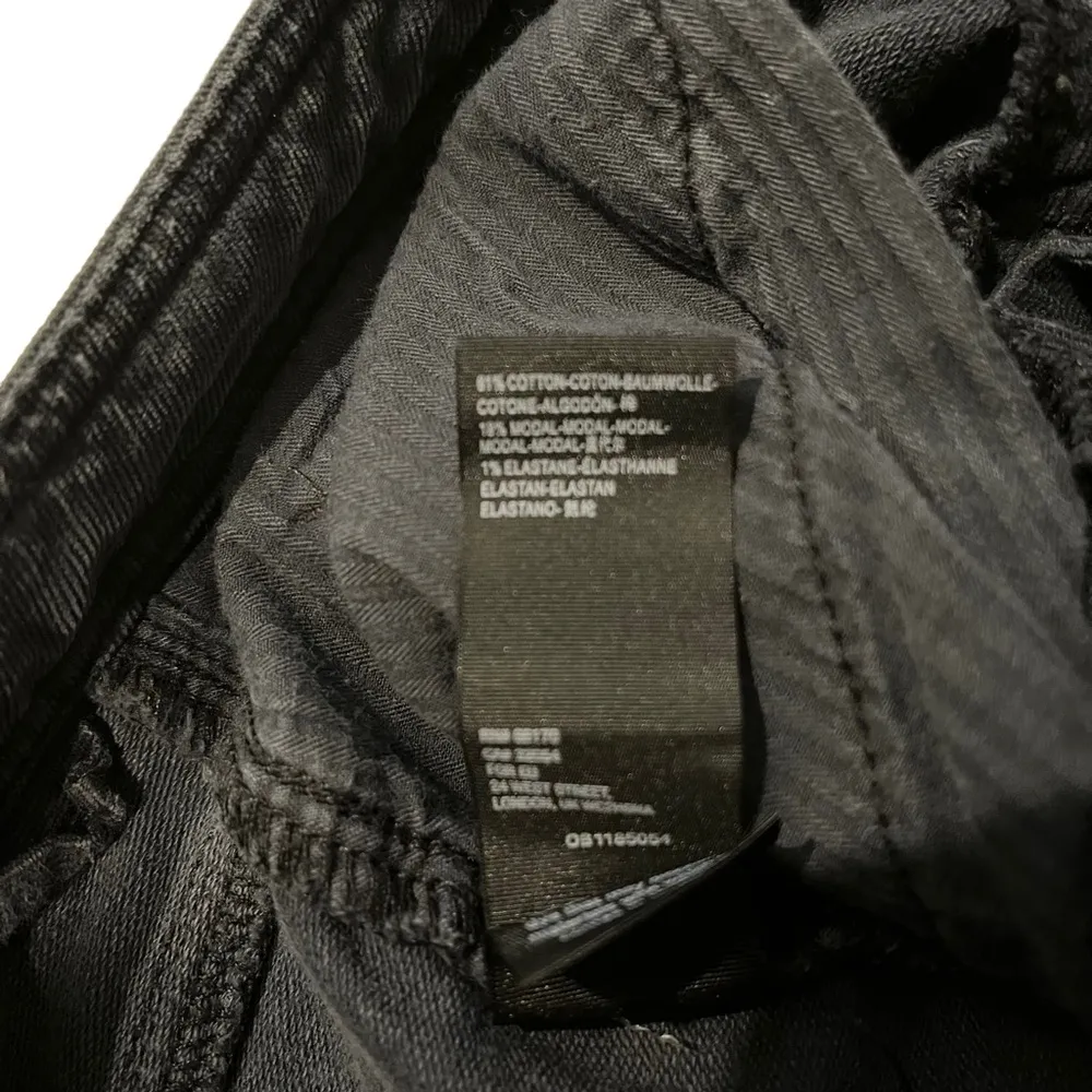 Free People Fine Line Straight Leg Crop Gray Black Corduroy Jeans - Image 15