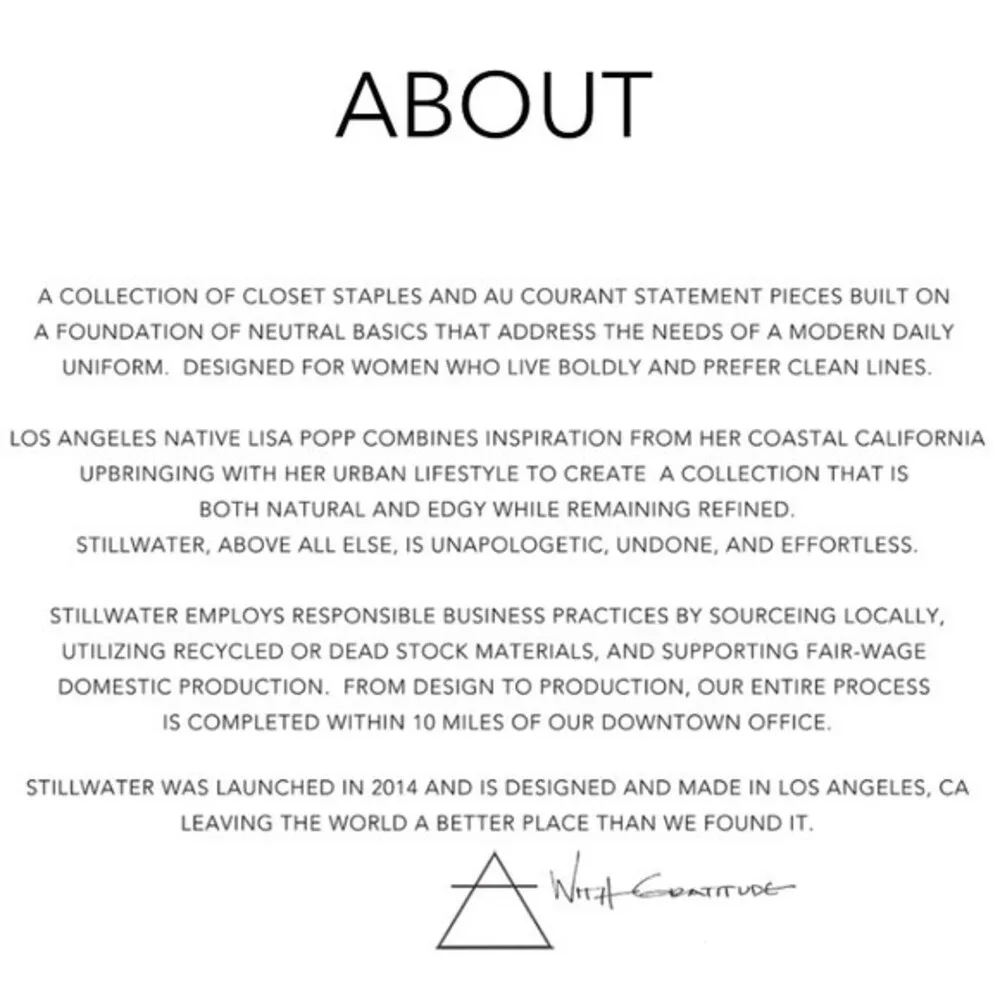 Stillwater Gray Long Sleeve Button Front Tuxedo Tail Blouse Top S - Image 11