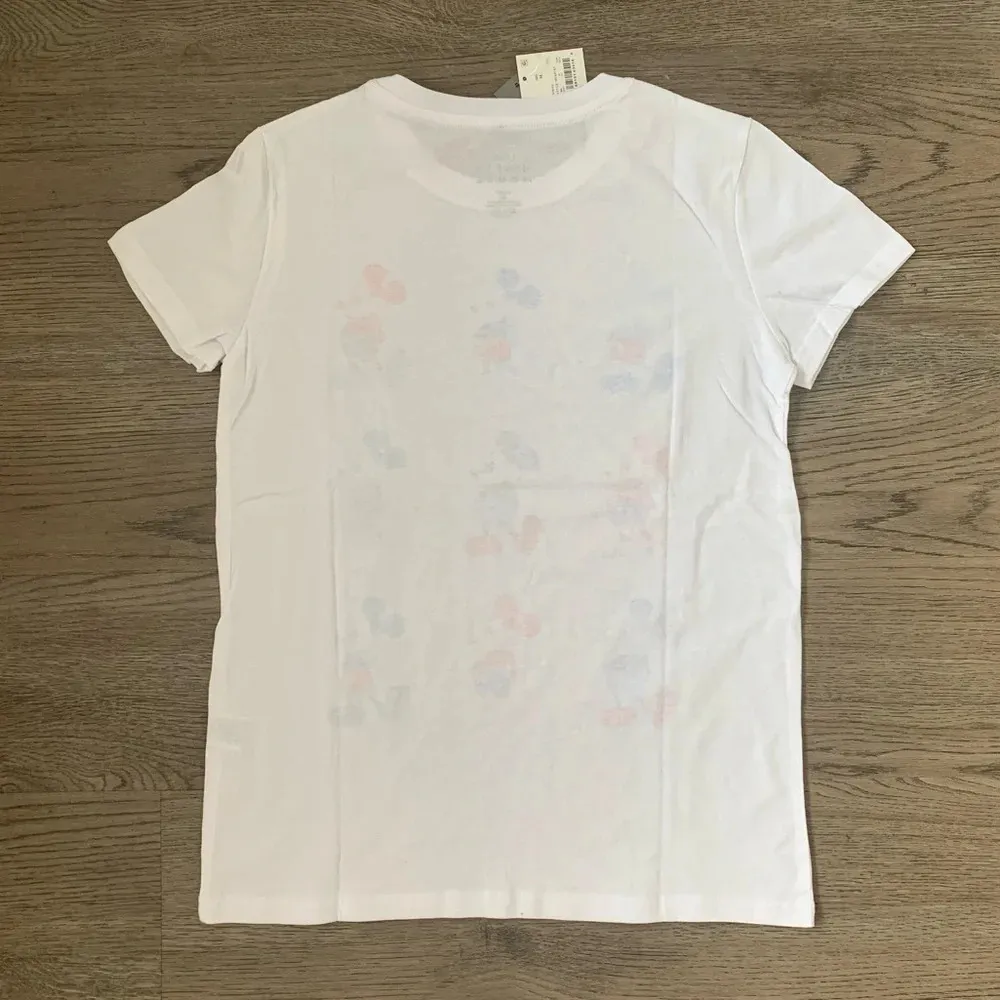 Disney Mickey Grid Americana Short Sleeve Graphic T-Shirt - Size M - White - NWT - Image 4