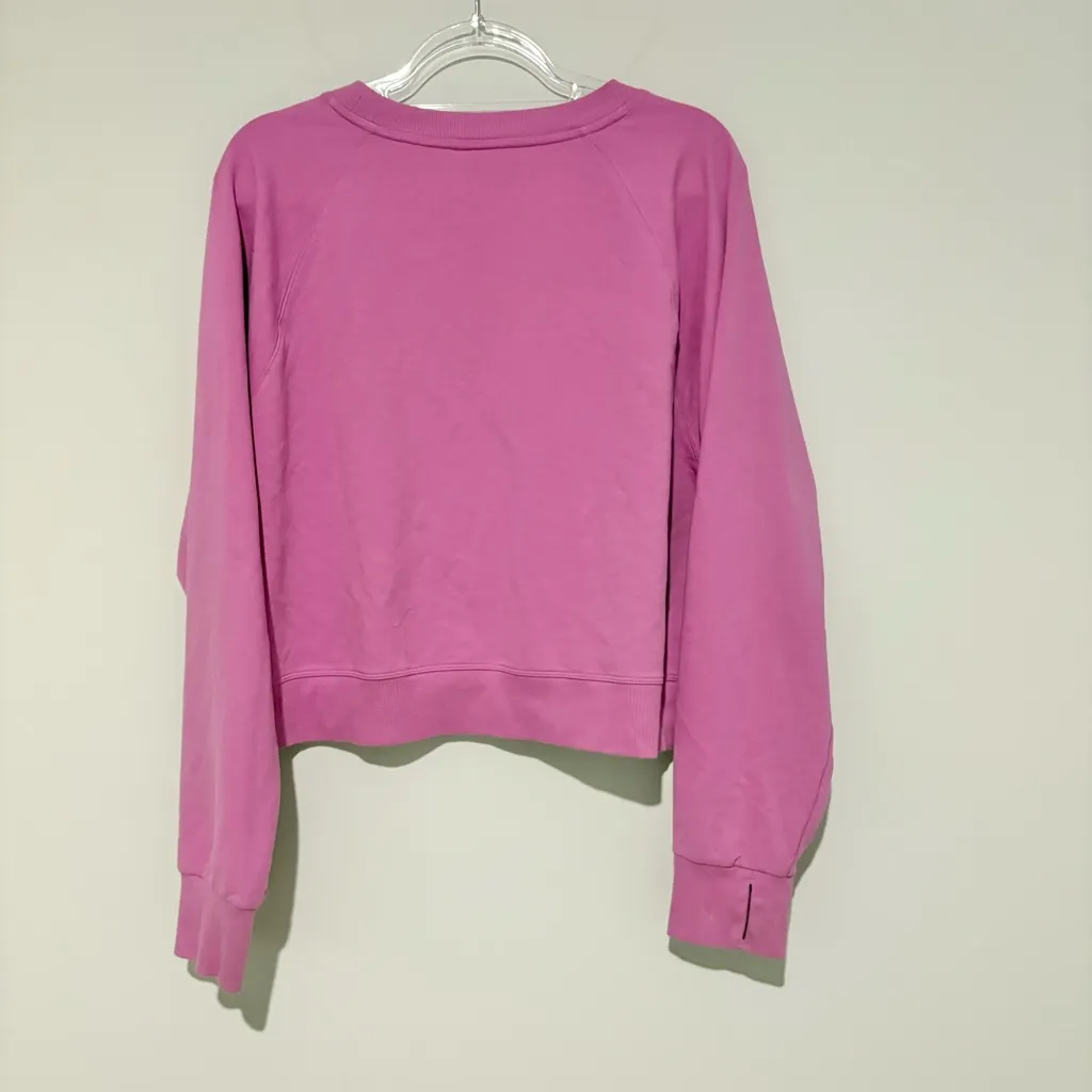 All in Motion Health & Wellness‎ Sweatshirt Crewneck Pink Size Large - Image 3