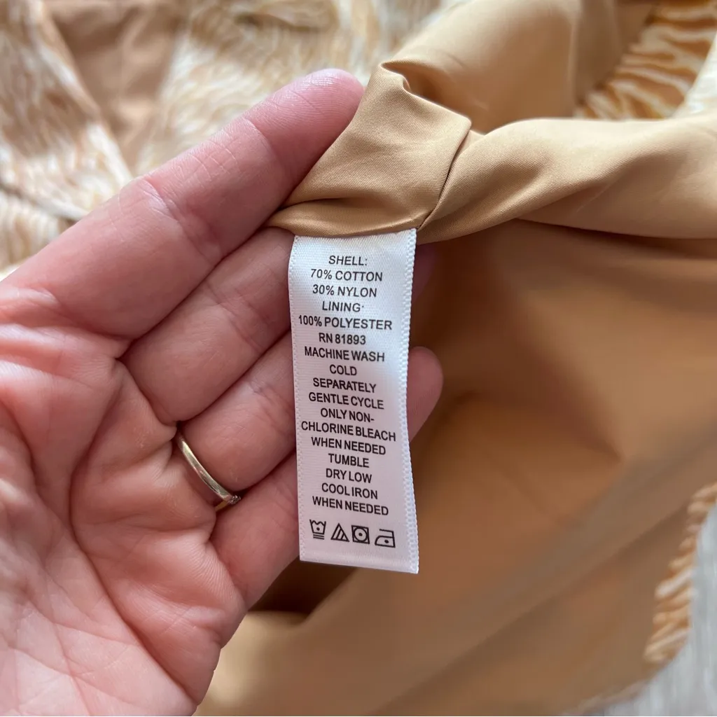 Liz‎ Claiborne zebra tiger printed trench coat NEW - Image 5