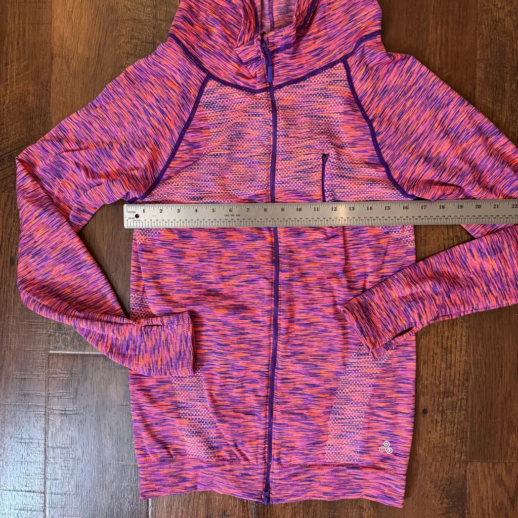 SOHO SPORT athletic hooded zipper jacket, size L Purple Size L - Image 5
