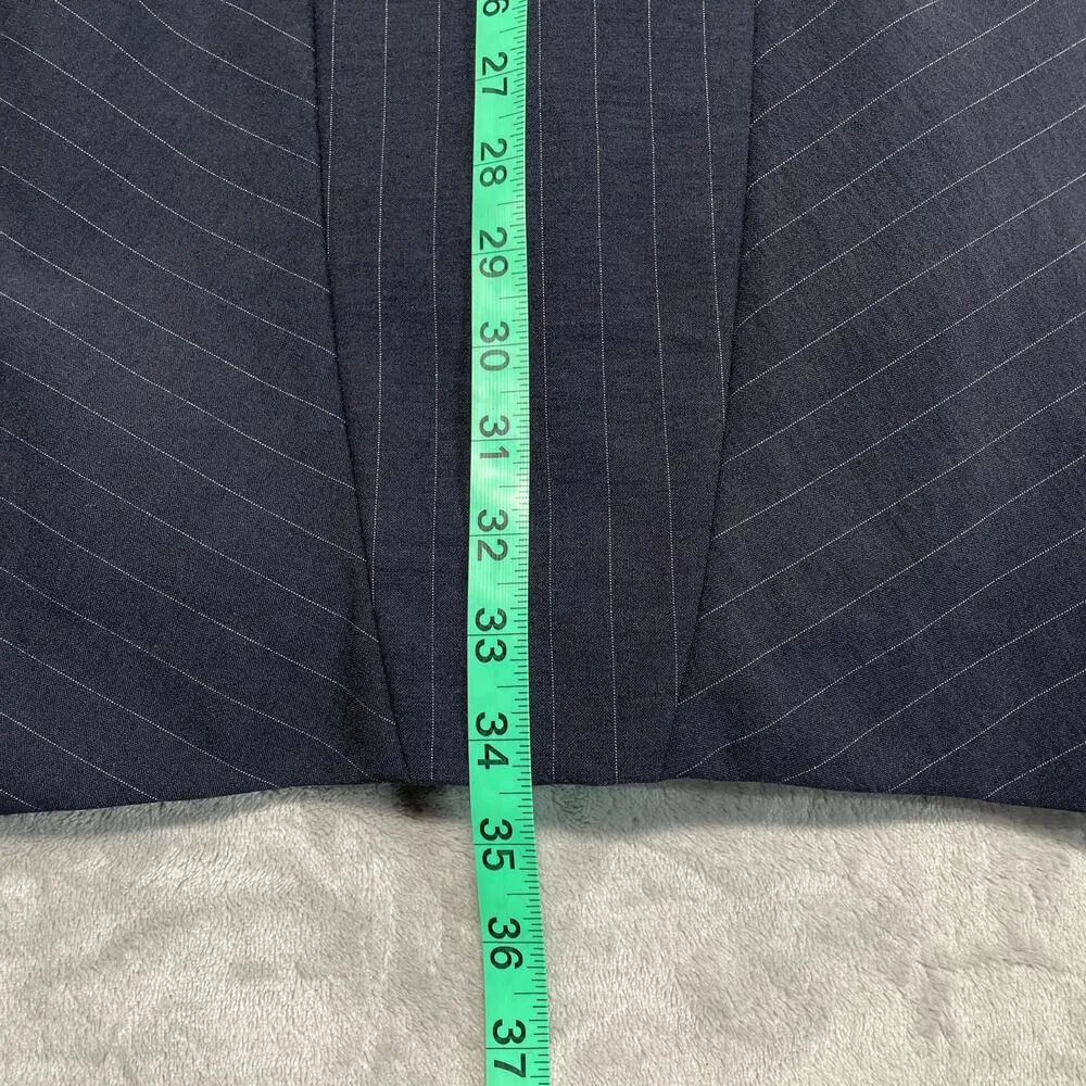 Moschino Cheap and Chic Dress Women XS Small Dark Blue Wool Blend Career Classic - Image 12