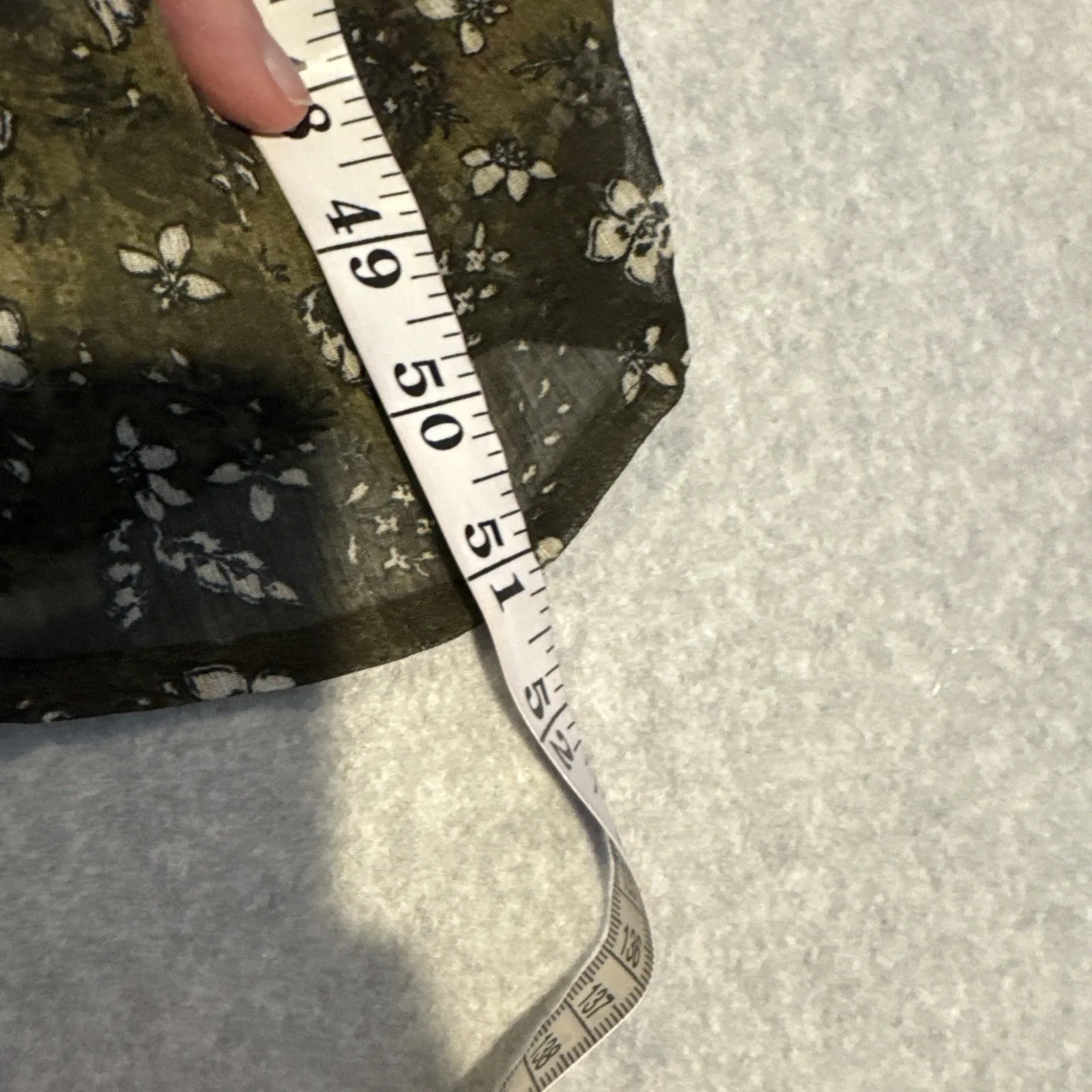 Old Navy Milkmaid Forest Fairy Maxi Dress Small Green Metallic Floral Pockets - Image 16