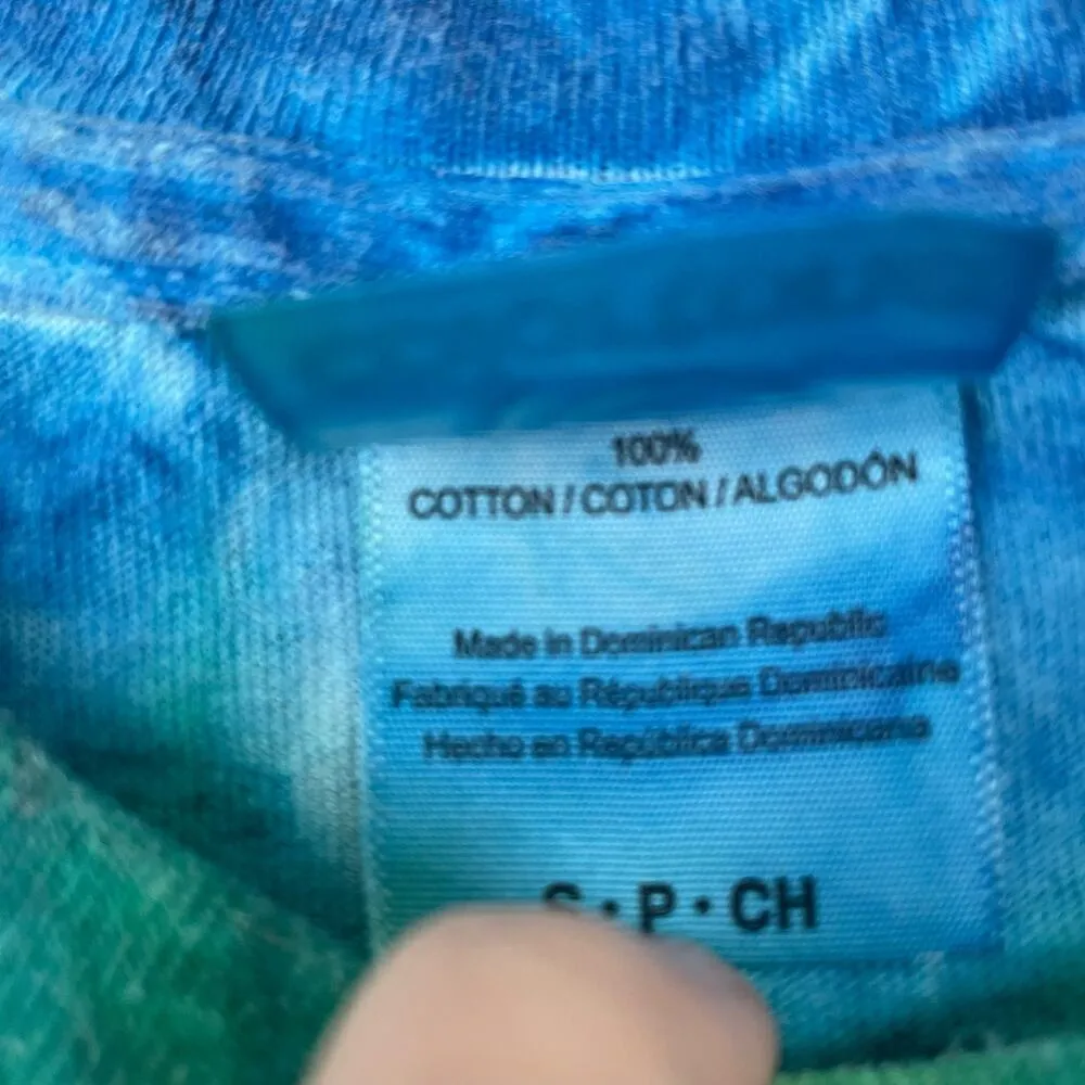 Colortone Tie Dye Tee S Vibrant Neon Rainbow Short Sleeve Casual Womens Tshirt - Image 4