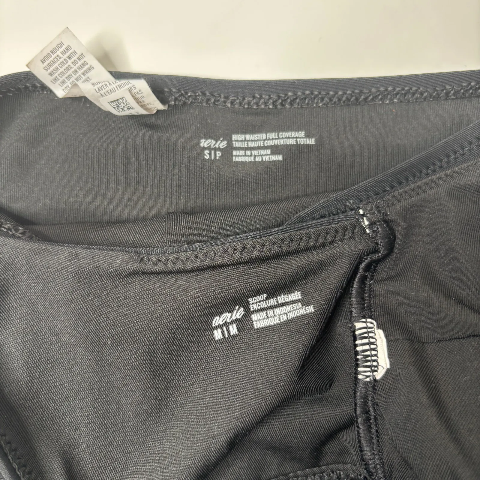 Aerie Black Bikini High Waist Swimsuit Set S/M‎ - Image 5