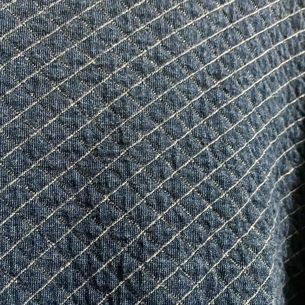 J Crew indigo quilted sweatshirt - Image 4