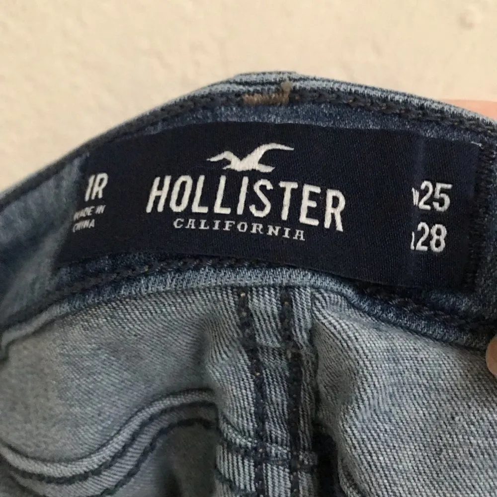 Hollister high rise distressed denim jean jegging leggings 1R - Image 4