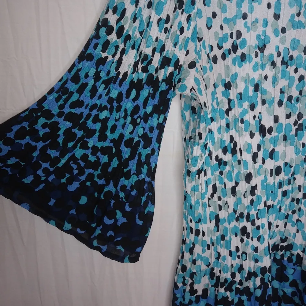 AVENUE 22/24 Blue Hombre Dots Tunic Top Plus - Image 3