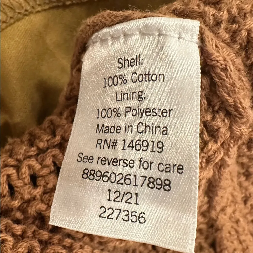 Simply Vera Vera Wang Crocheted Brown Midi Skirt XXL - Image 5