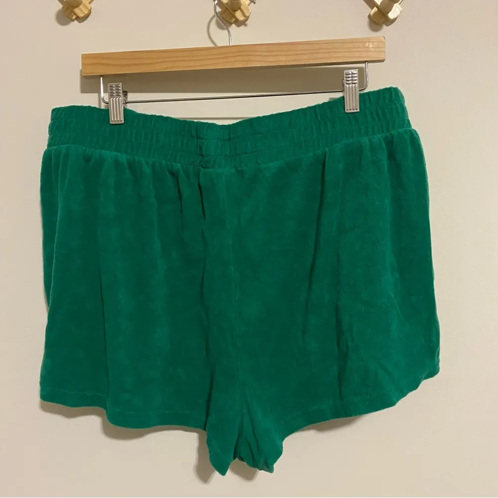 NWT Offline by Aerie Green Terry Cloth Shorts XXL - Image 5