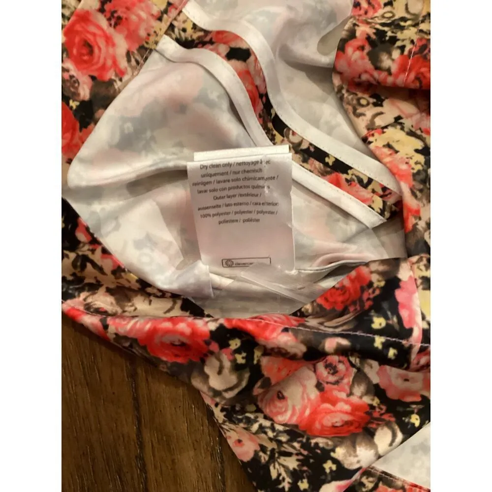 ROTATE BIRGER CHRISTENSEN Kim Ruched Floral long sleev Mini cocktail Dress 6 new Pink - Image 14