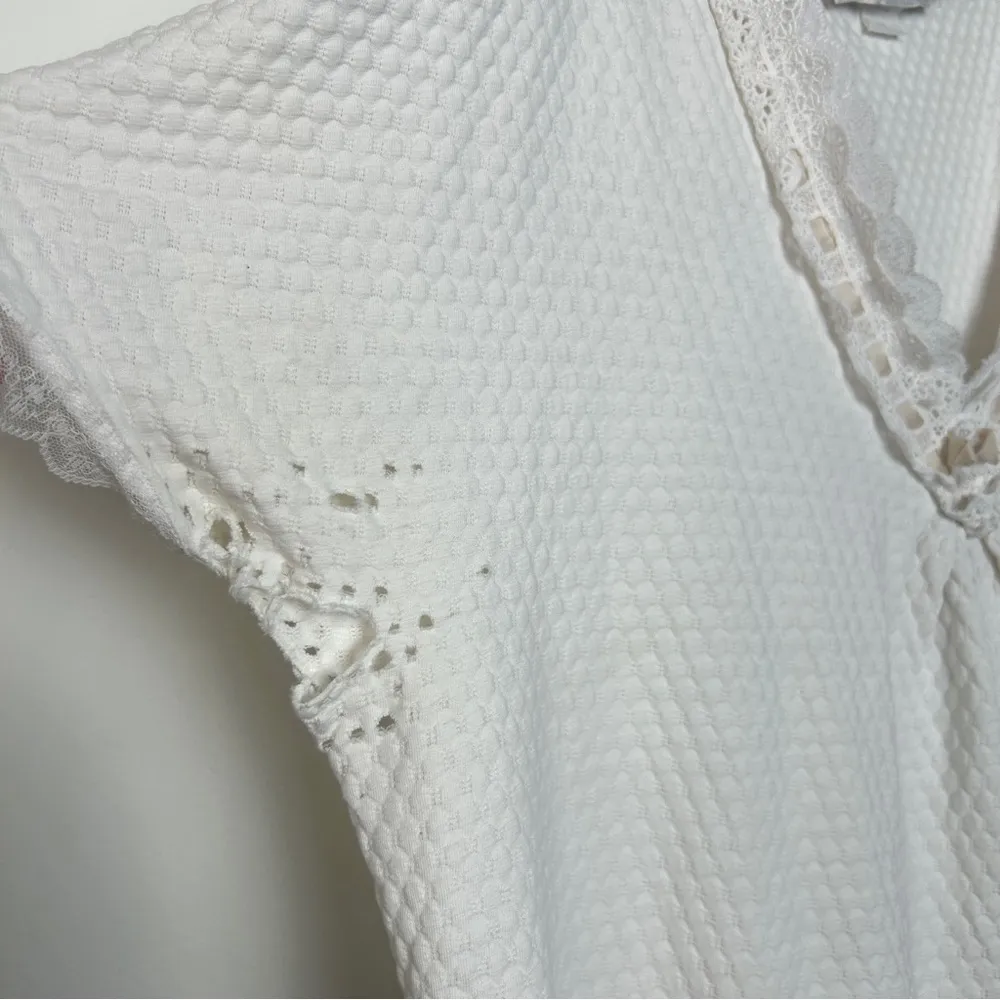 Christian Dior Vintage Cotton Nightgown Lace Trim - Image 5