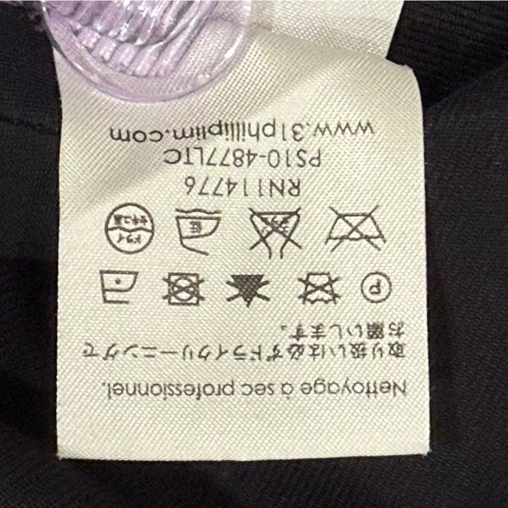 3.1 Phillip Lim Pleated Mini Dress 0 Black V Neck Sleeveless Cocktail Party Club - Image 10