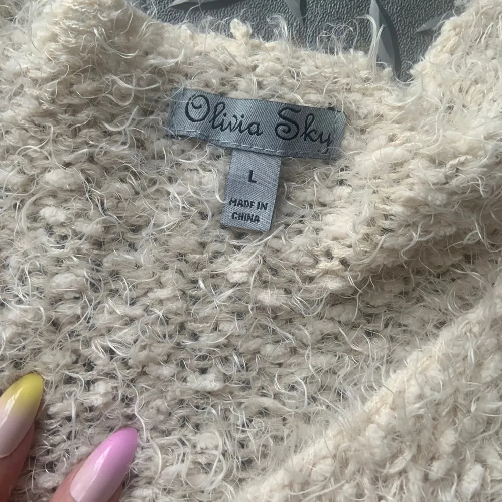 Boutique super soft lace sweater cozy winter Victorian classic boho coquette - Image 3