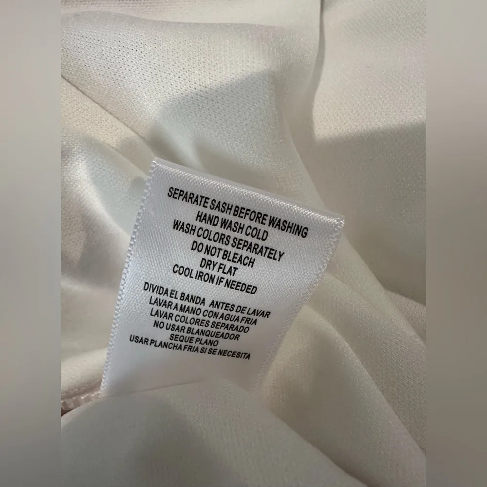 Maison Tara Women's Flutter Sleeve Wrap Asymmetric Hem Dress floral dress Blue Size 10 - Image 9