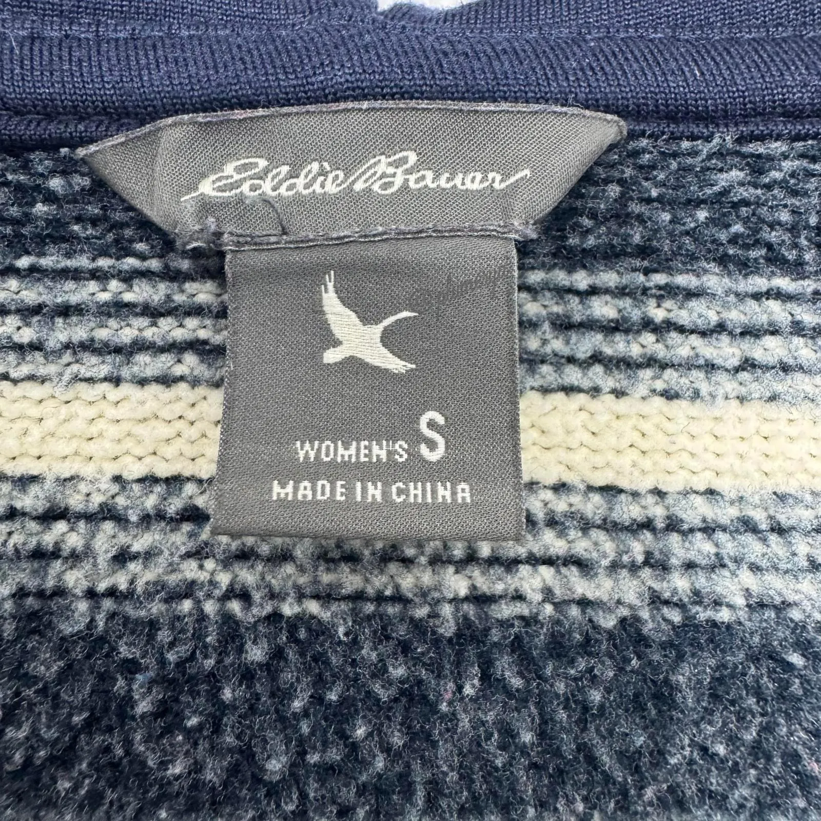 Eddie Bauer Women's Striped Pullover Hoodie Size S - Image 5