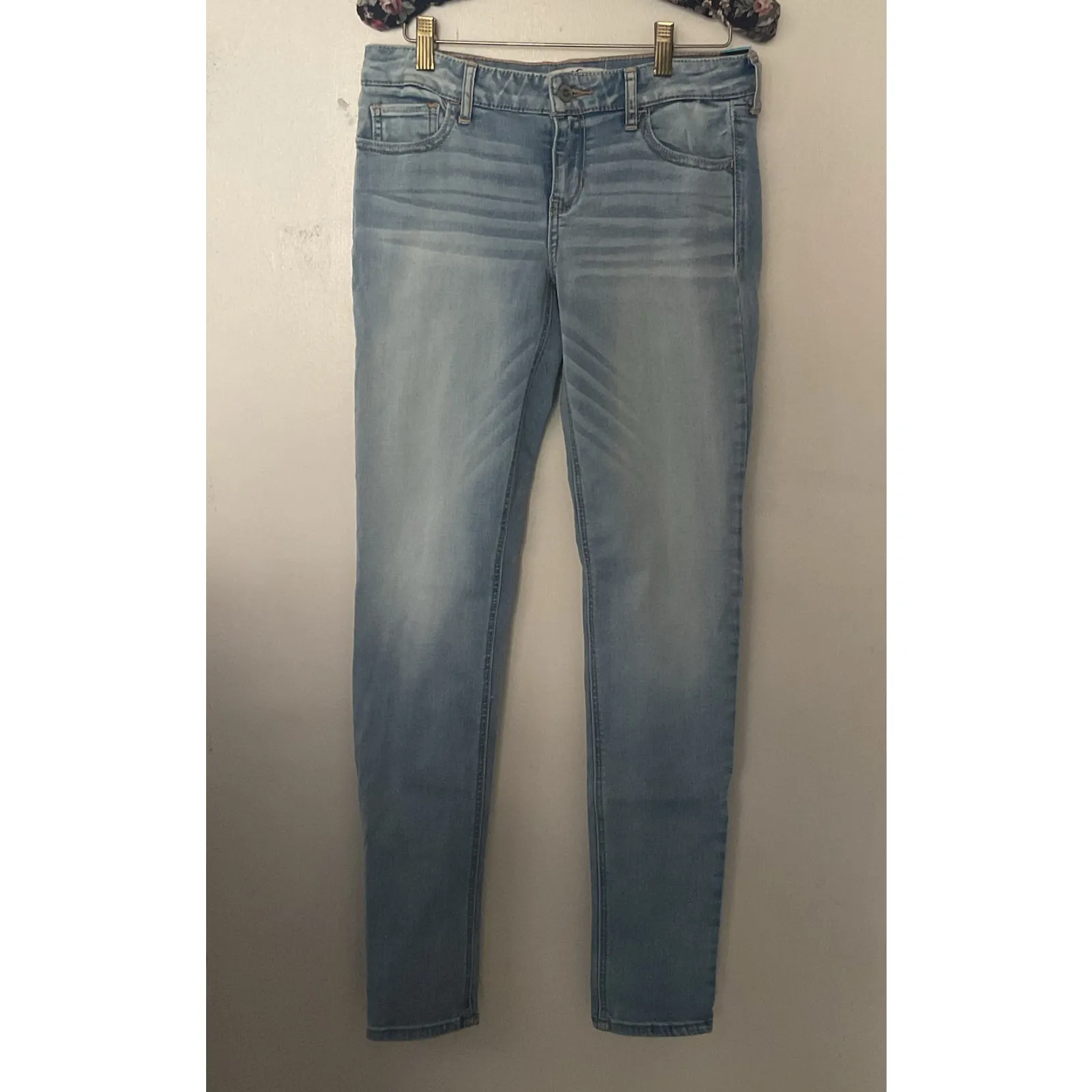 Hollister Women’s Super Skinny Jeans Size 28x33 Light Wash Stretch Denim NWT - Image 7