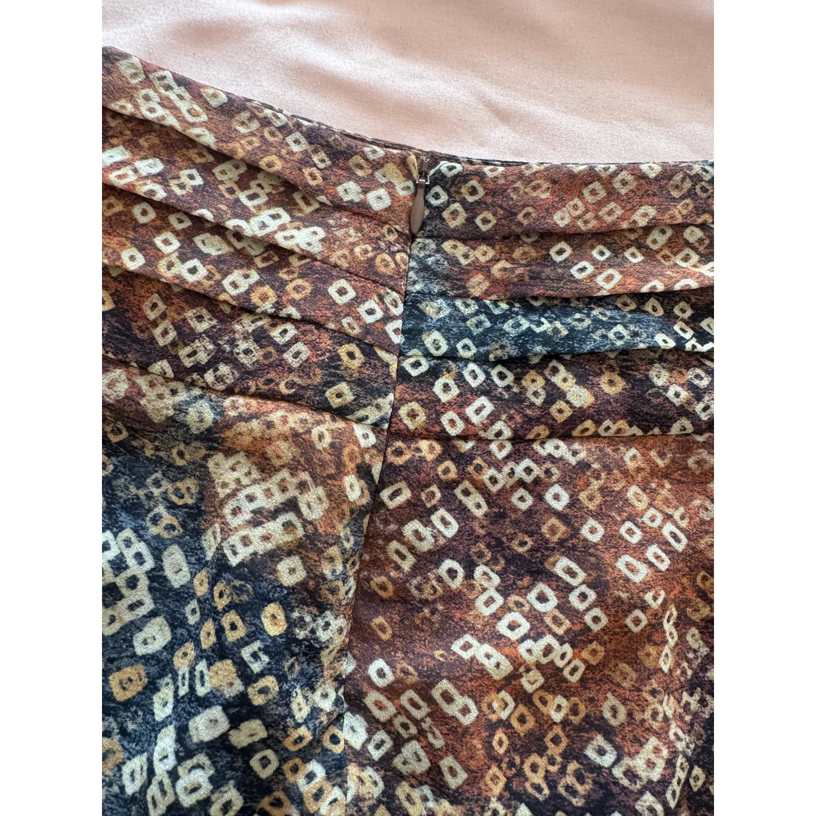 Peruvian Connection Skirt Batik Abstract Print Size 6 - Image 4