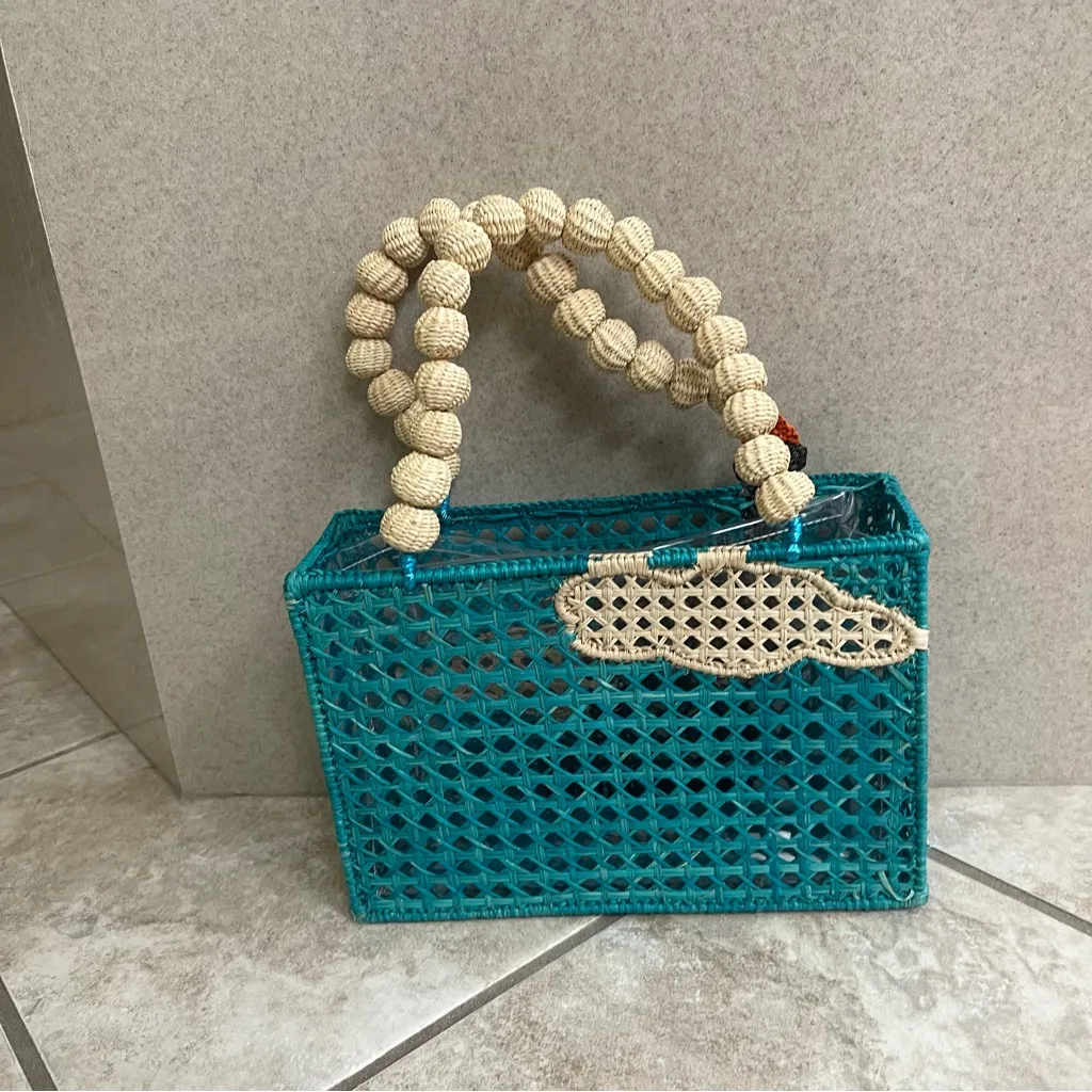 Mercedes Salazar ‎ Statue Of Liberty RARE Hand Bag W/ Plastic Liner Hand Made - Image 10