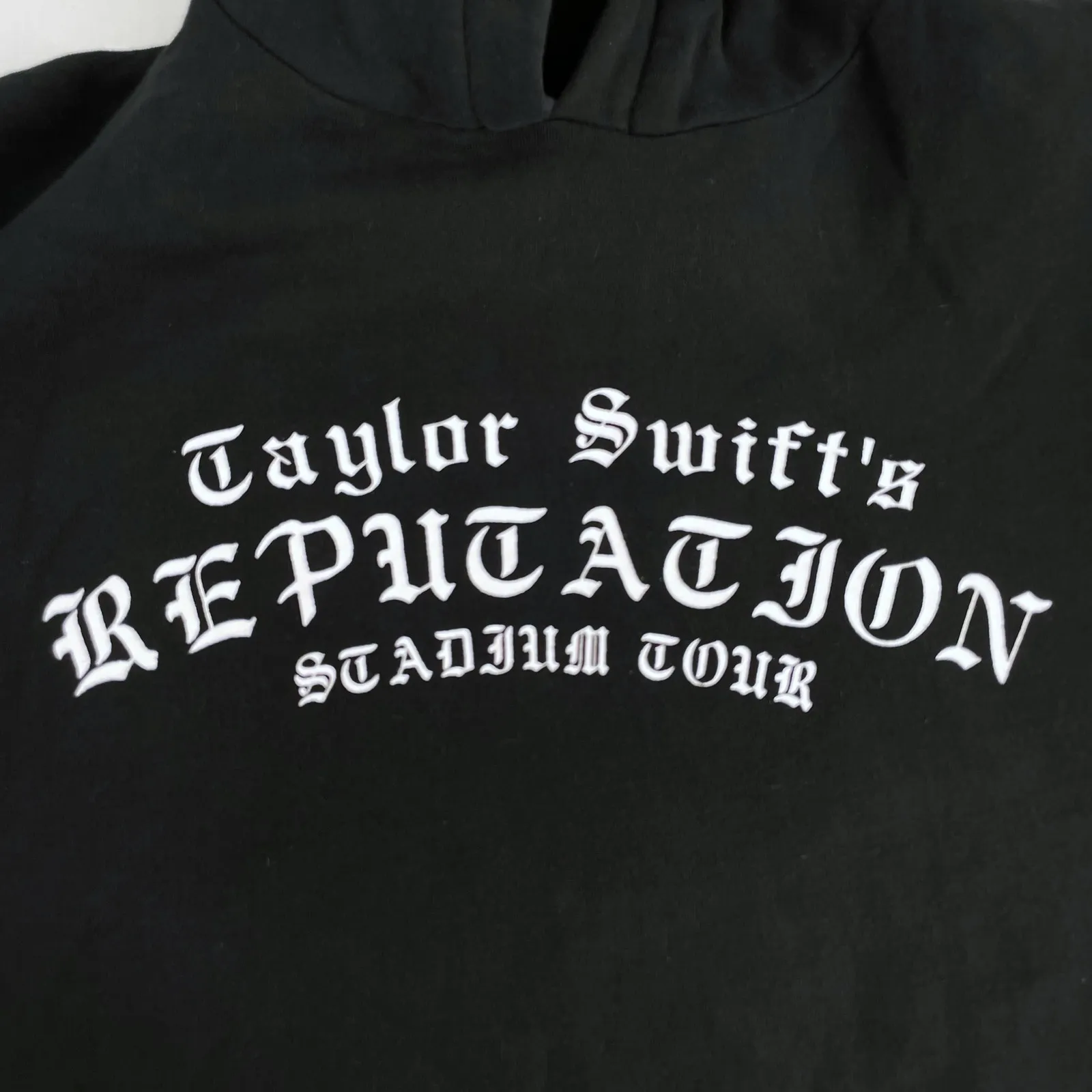 Taylor Swift Reputation Black Zipper Hood Hoodie Snake Stadium Tour Size M - Image 5