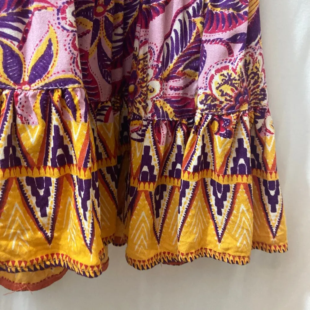 Lola P. Boho Pink Orange Purple Crossover V - Image 7