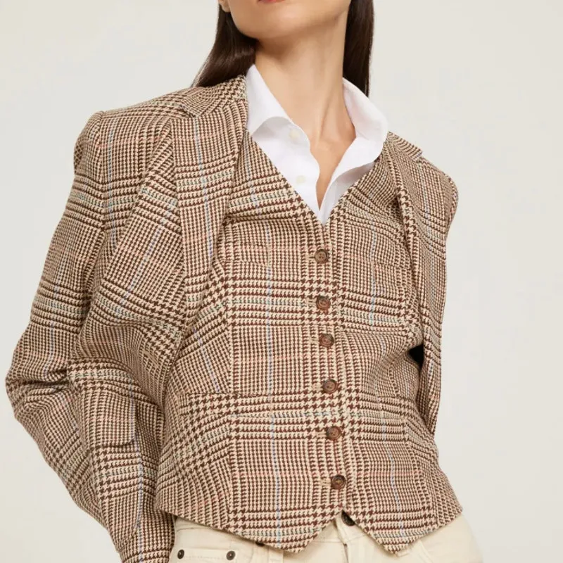 Ralph Lauren Plaid Vest SIZE 10 Menswear Dark Academia Menswear Preppy Work $300 - Image 3