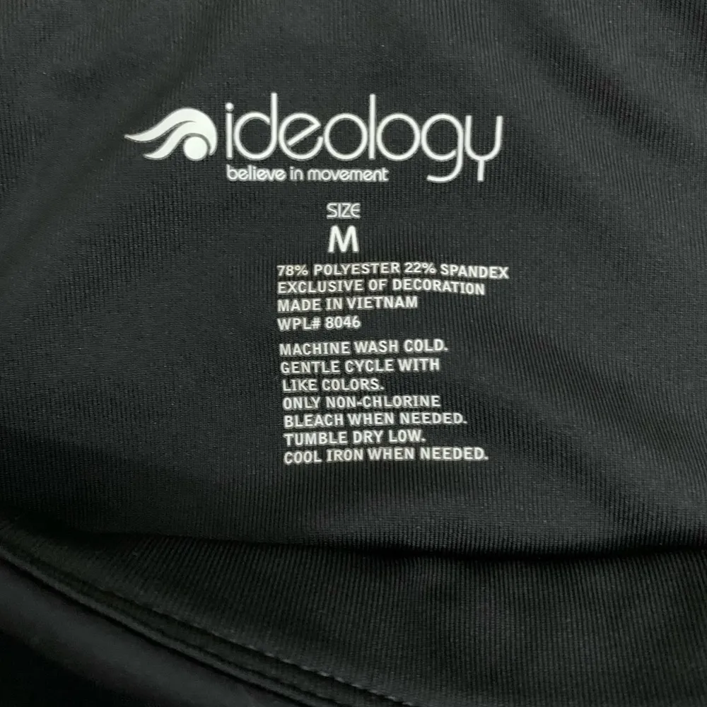 Ideology Cutout Cropped Black Stretch 20” Leggings Tights NWOT Women Size Medium - Image 5