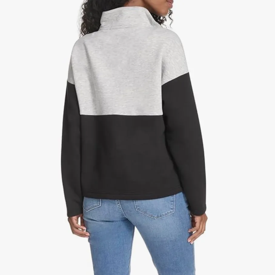 NWT Tommy Hilfiger 1/4 Zip Colorblock Fleece Sweatshirt • XL - Image 4