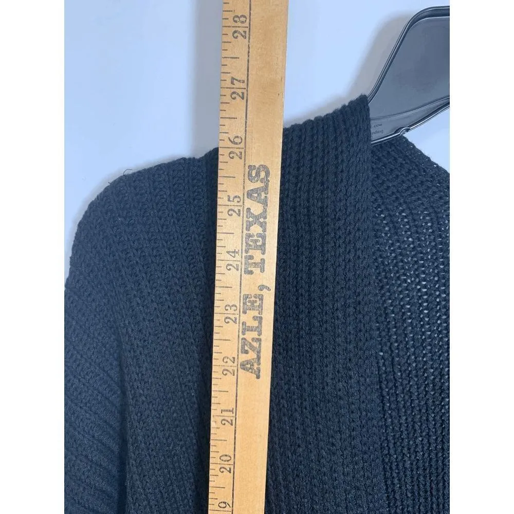 Umgee Open 3/4 Sleeve Black Knit Cardigan - Image 8