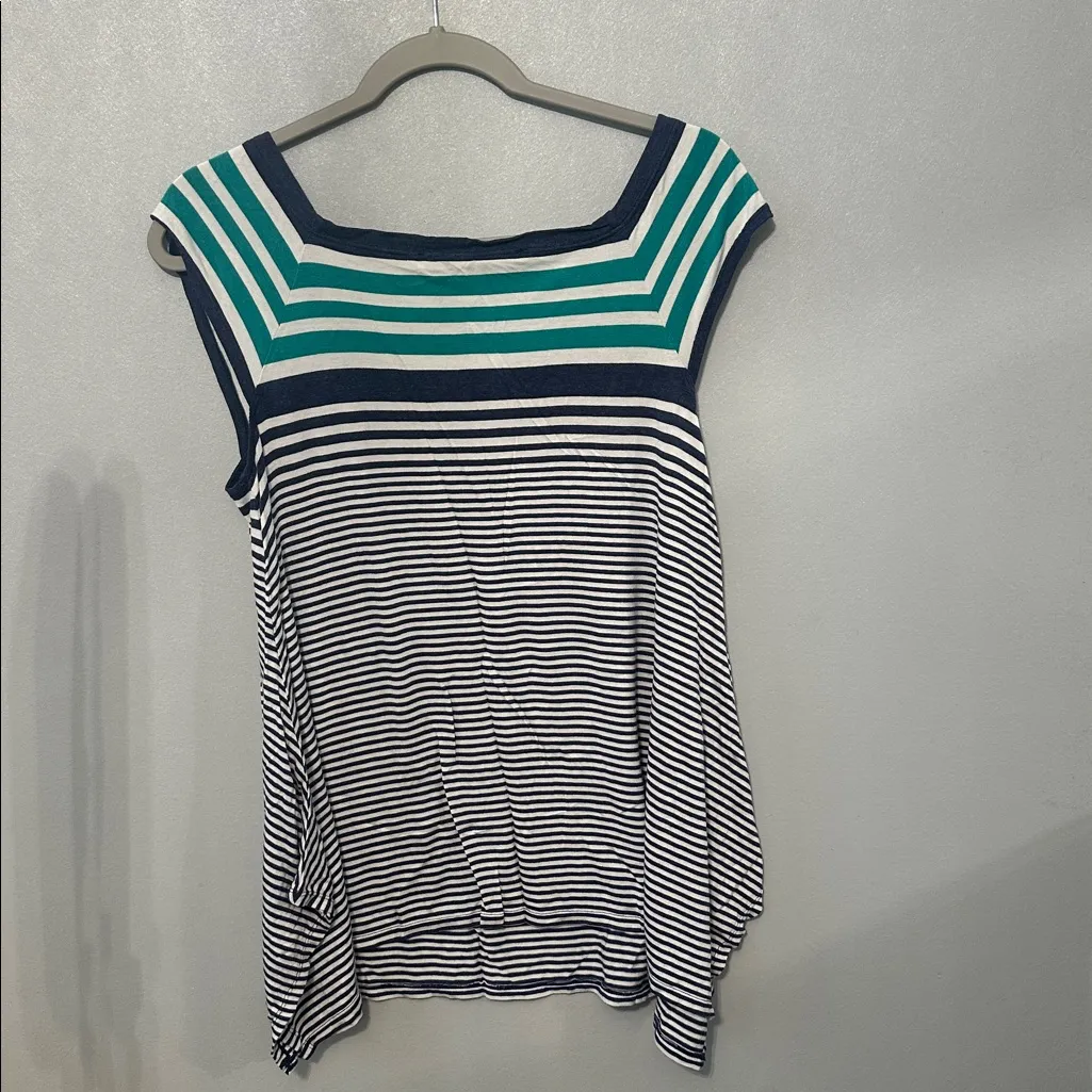 Max Studio‎ Striped Sleeveless Top - Image 4