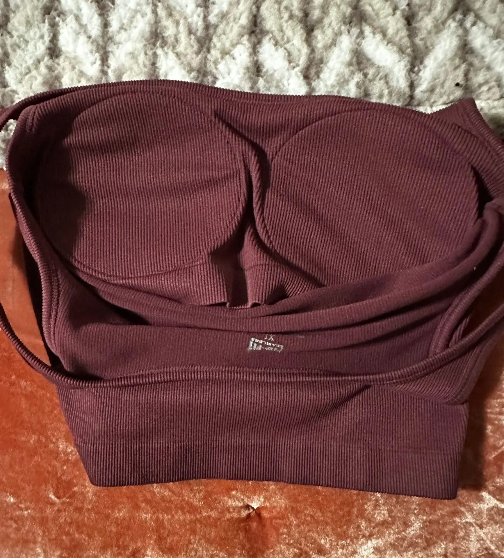 Cropped Tank Top Red Size XL - Image 3