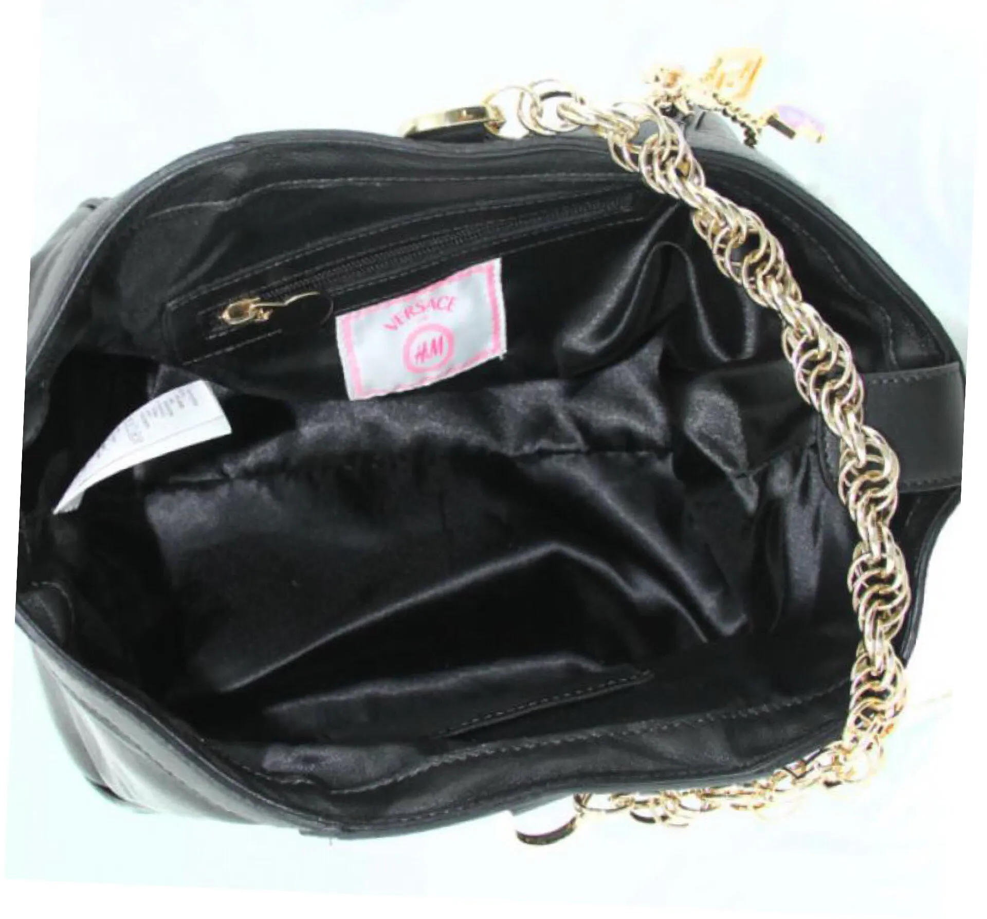 For H&M Black Leather Charms Hobo Bag - Image 11