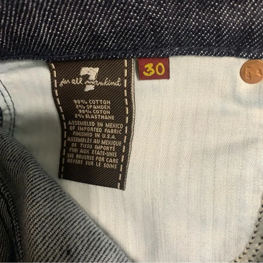 7 for all mankind embellished dojo boot cut equestrian jeans‎ size 30 western - Image 9