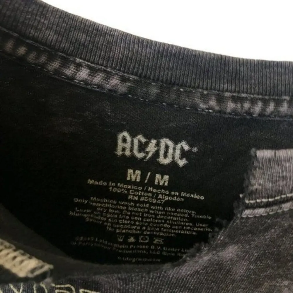 ACDC T Shirt Black Womens Small S Top Graphic Tee - Image 4