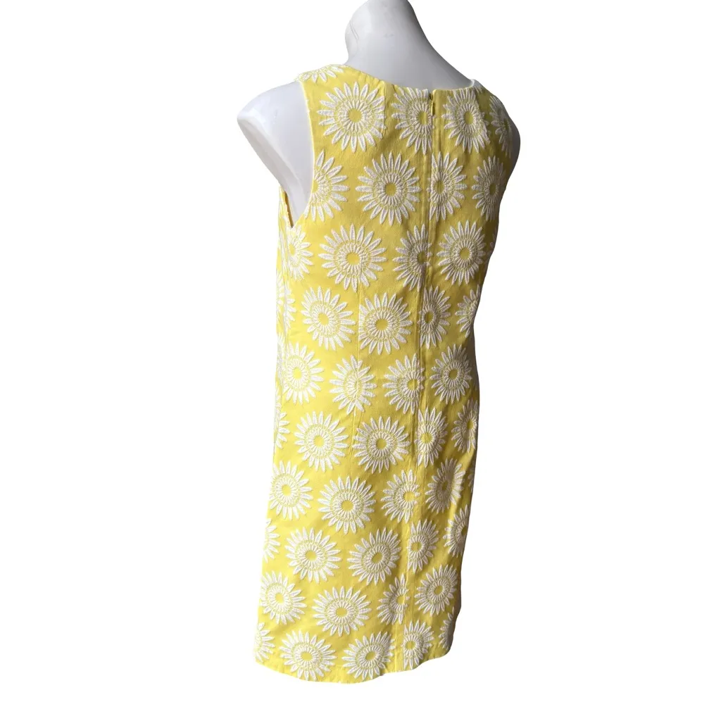 Tori Richard Sleeveless Embroidered Shift Dress, Sz 10 - Image 4