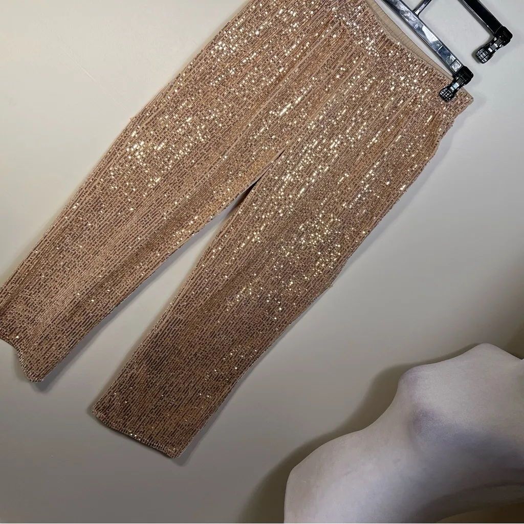 MESSINI casual gold shining Sequin Wide - Image 11