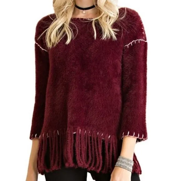 ‎Fuzzy Fringe Sweater - Image 6