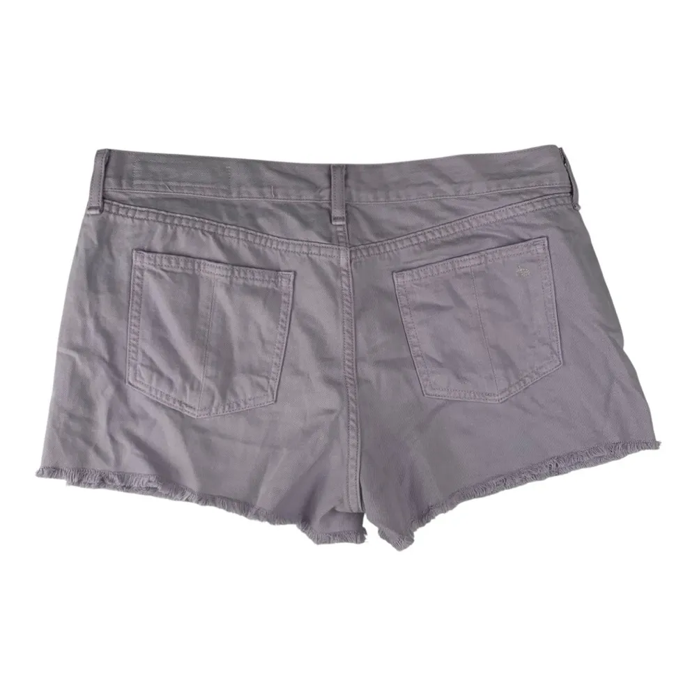Rag & Bone women's size 30 lilac denim Purple Jean Shorts Raw Hem cut off - Image 2