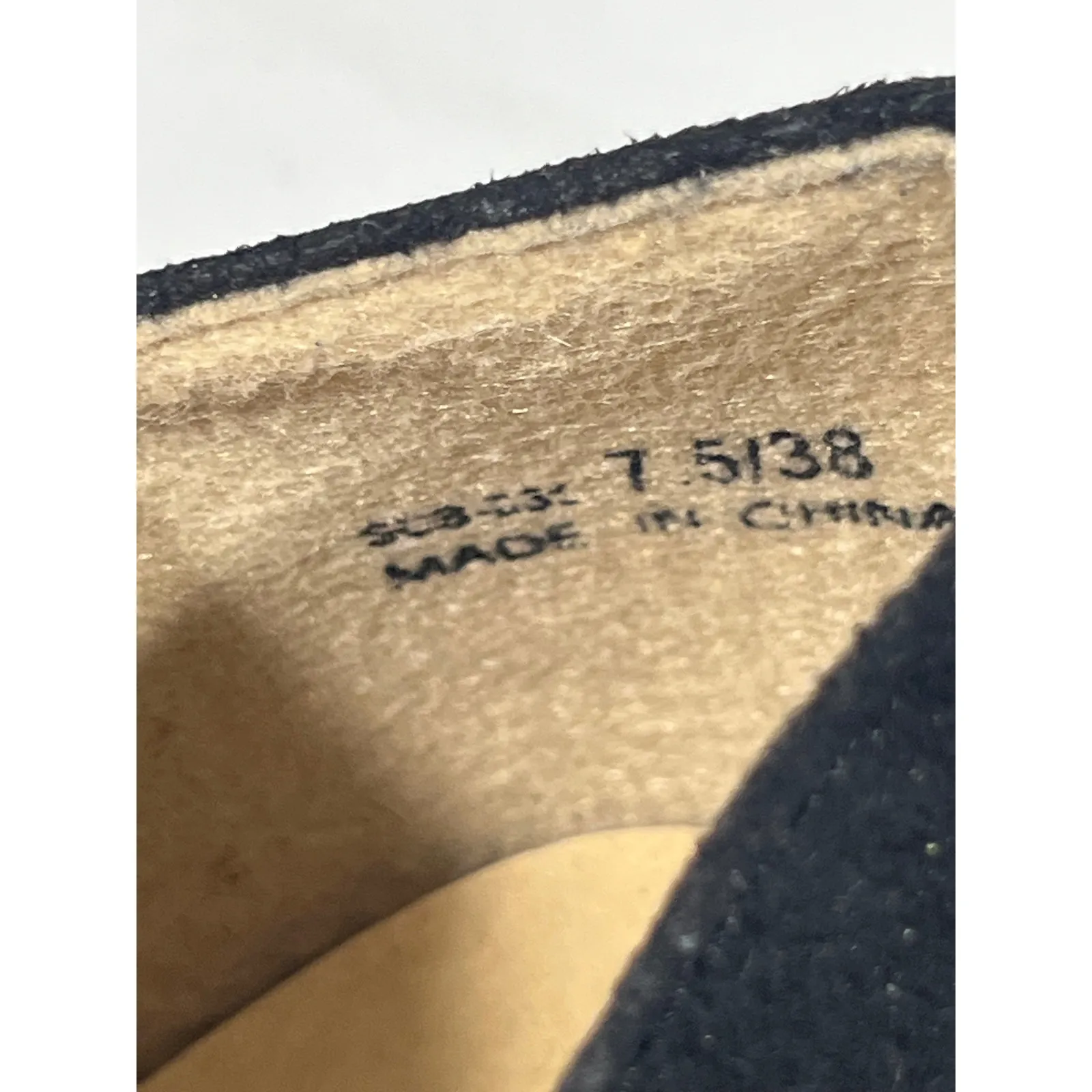 CL by Laundry Women Black Suede Bow Mary Jane Ballet Flats Pointed Toe Sz 7.5 - Image 7