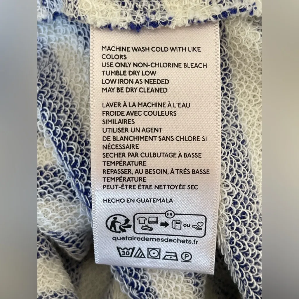 FREE PEOPLE We The Free Classic Striped Oversized Crewneck / Sand Dollar Combo - Image 8