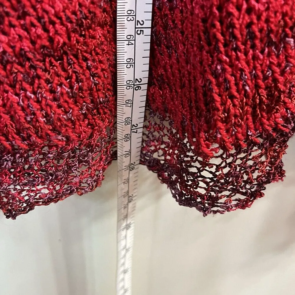 Georgina Estefania Sweater Fit M L XL XXL Mini Dress Sleeveless Boho Artsy Sexy Red Size 3X - Image 5