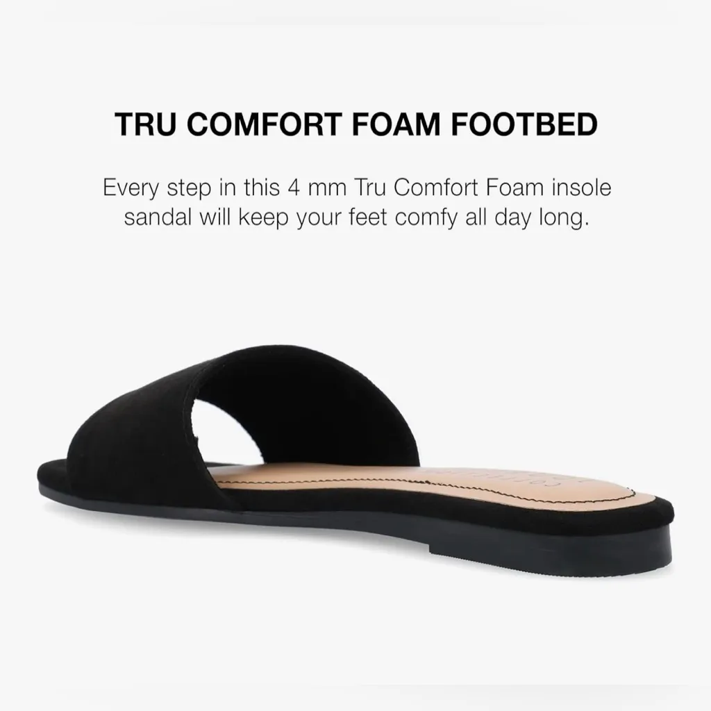 NEW Black Journee Comfort Foam Kolinna Flat Slide Sandals 9.5 $60 - Image 10