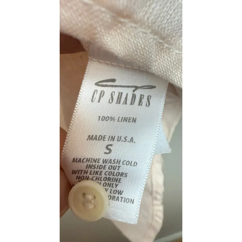 CP Shades Pink Linen Teton Tunic Dress Sz. S - Image 6