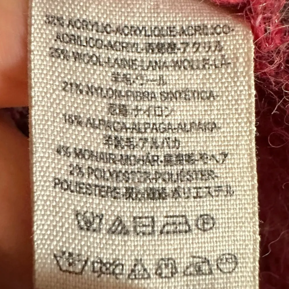 Free People Oversized Chunky Knit Tiger Eye Turtleneck Medium Wool Alpaca Mohair - Image 10