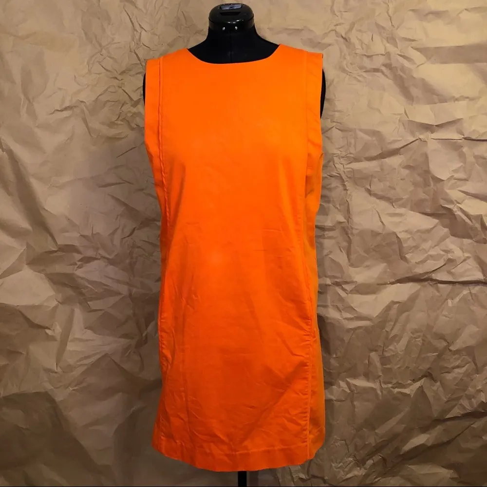 Vintage Orange Mini Dress Size L - Image 15