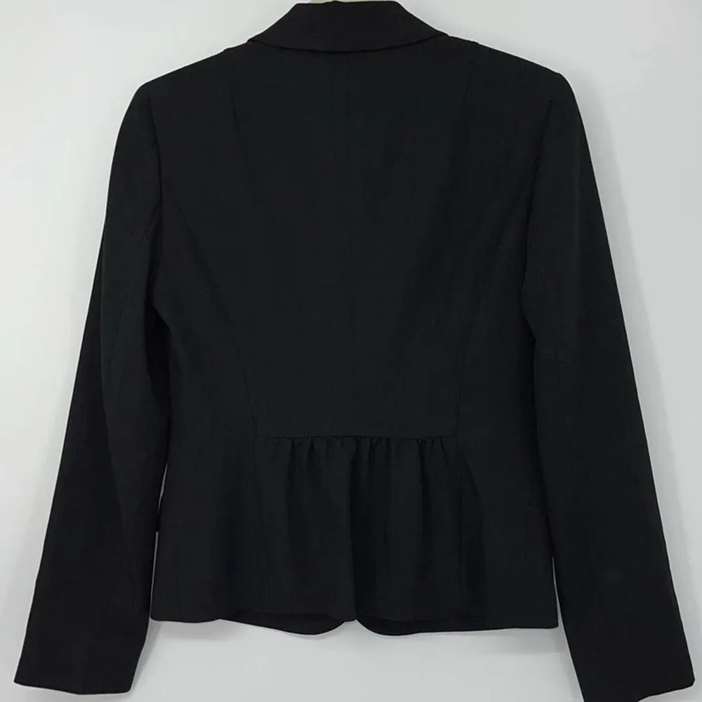 NINE WEST SUIT BLACK VERSATILE BLAZER WITH POCKETS SIZE 2 - Image 2