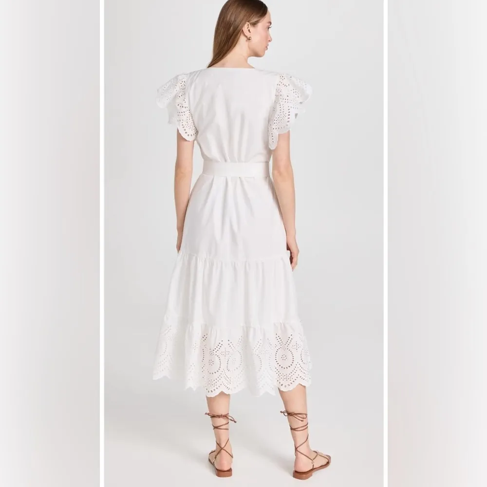 Rails Gia Belted Eyelet Midi Dress, Small, White, $258 - Image 3